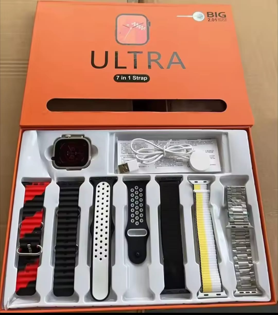 AirPods Pro 2 + Ultra Smartwatch 7-in-1 Combo Pack