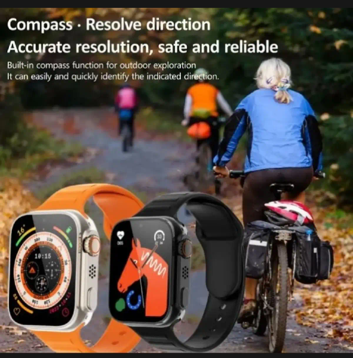 Ultra Smartwatch 7-in-1 Bundle – 2.01" Screen & Multi-Feature Tracker